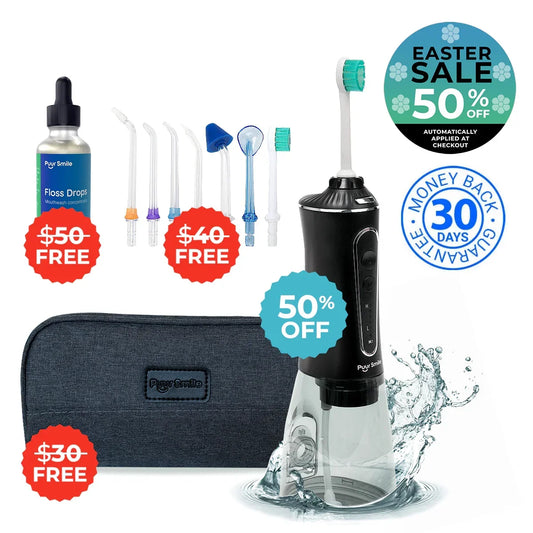 PUURSMILE WATER FLOSSER - 50% OFF EASTER SALE + 3 FREE GIFTS (WORTH $120)