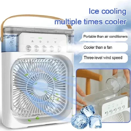 3 In 1 Mini USB Fan With Mist Water Spray